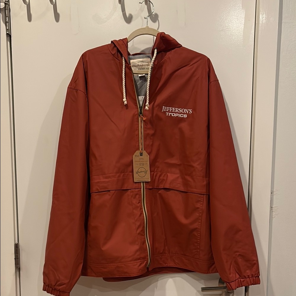 Jefferson's Tropics Red Windbreaker Jacket